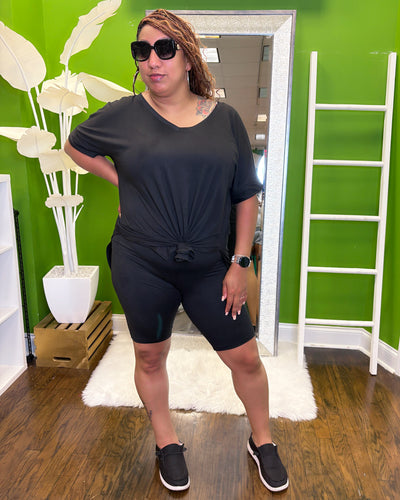Chill Day Shorts Set - Plus Size