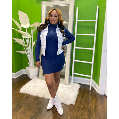 Mini Turtle Neck Dress