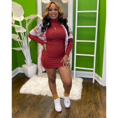 Mini Turtle Neck Dress