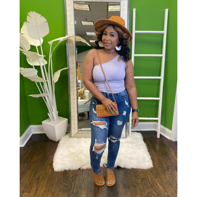 Basic One Shoulder Crop